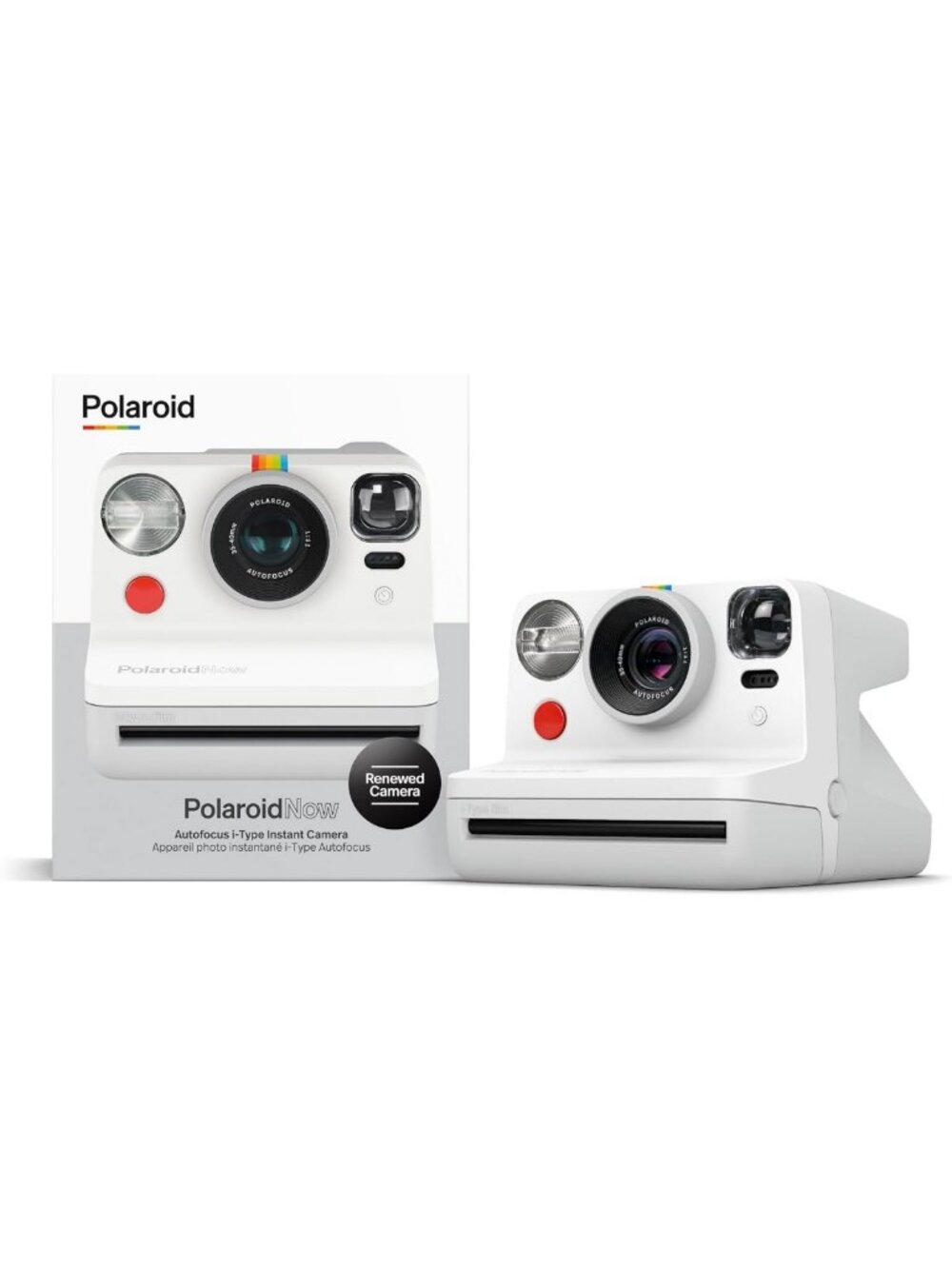 Instant Film Camera - I-Type Instant Photography - White - Renewed Premium
